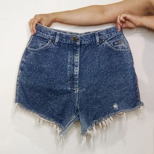 Vintage 90s Lee Denim Cut Off Shorts 100% Cotton